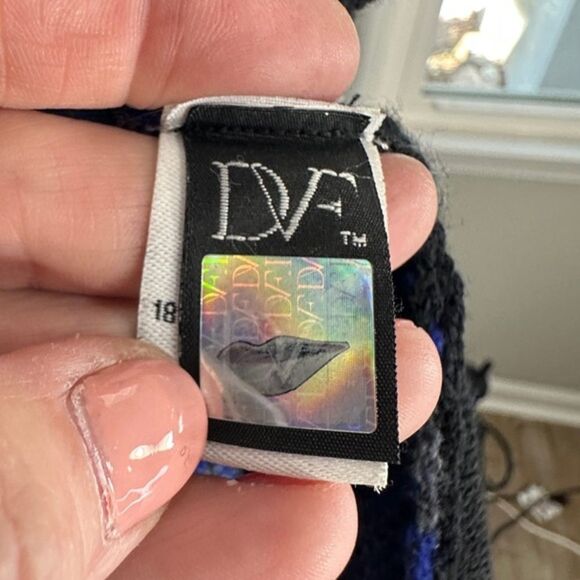 Diane von Furstenberg moto sweater Jacket XS St Regis Full Zip 100% Wool - Picture 13 of 15